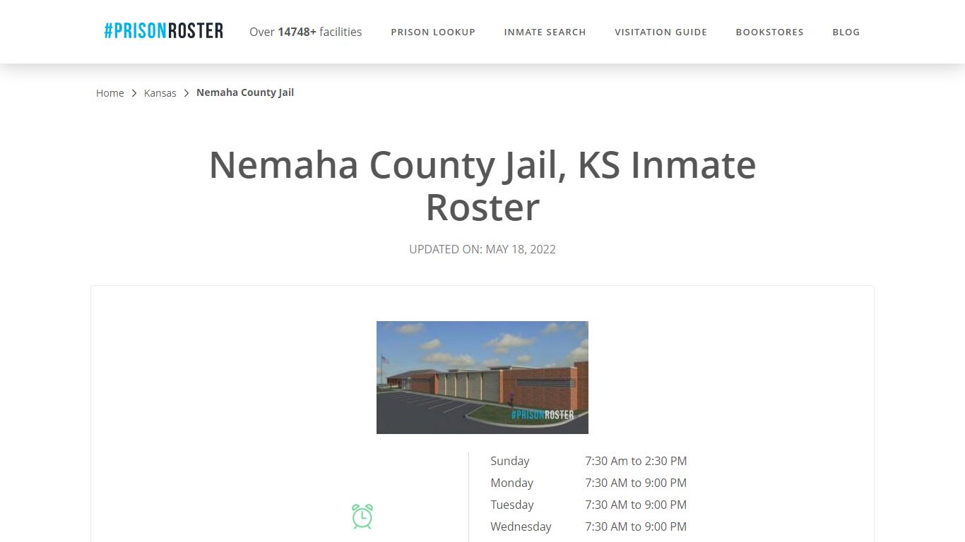 Nemaha County Jail, KS Inmate Roster